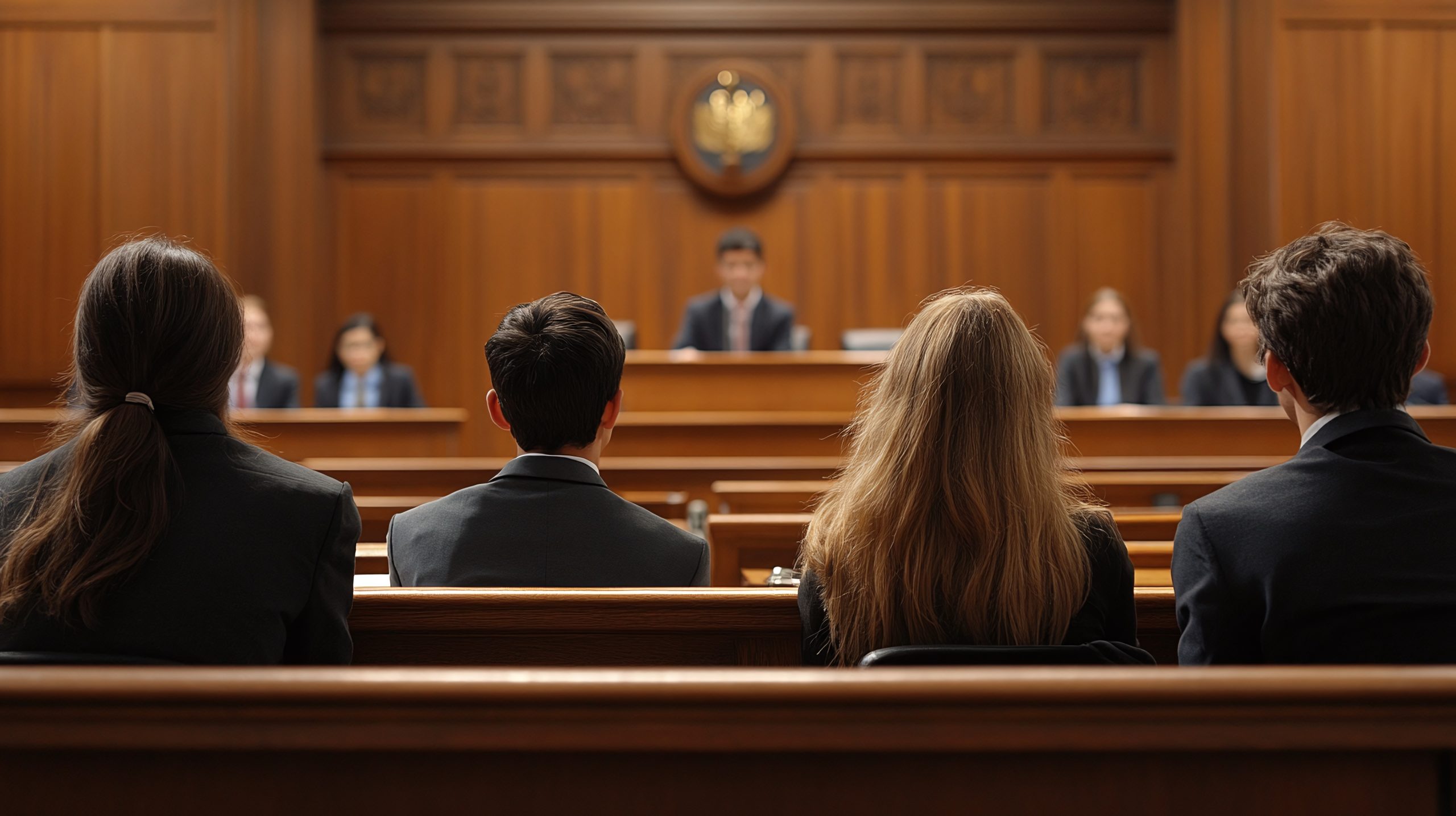 mock trial, storyteller, youth in the courtroom